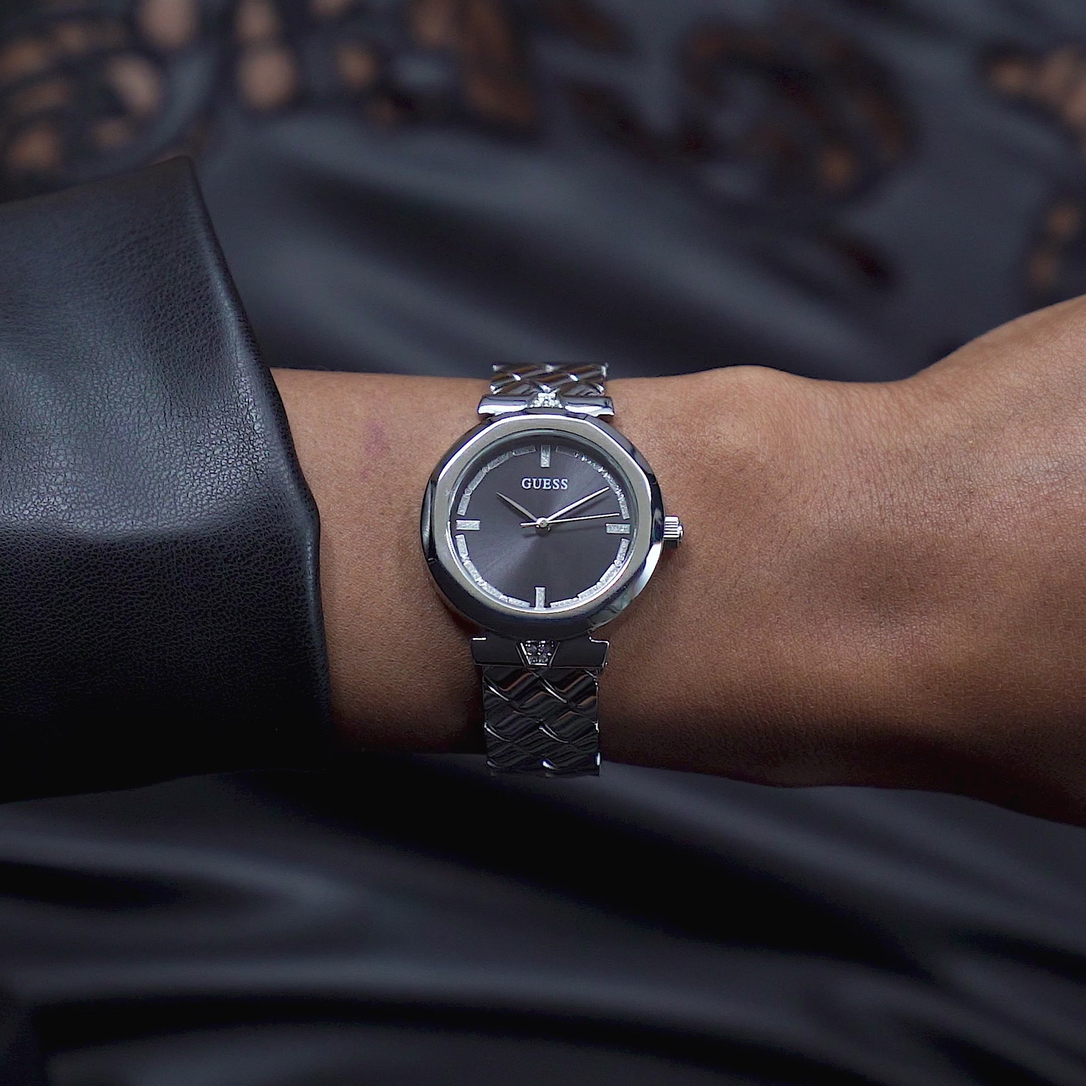 Guess Rumour Black Round Dial Quartz Analog Women Watch