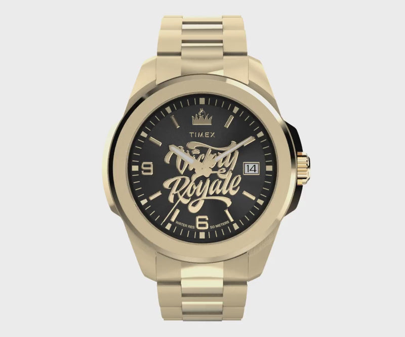 Timex x Fortnite Essex Round Black Dial Quartz Analog Watch Watch Timex