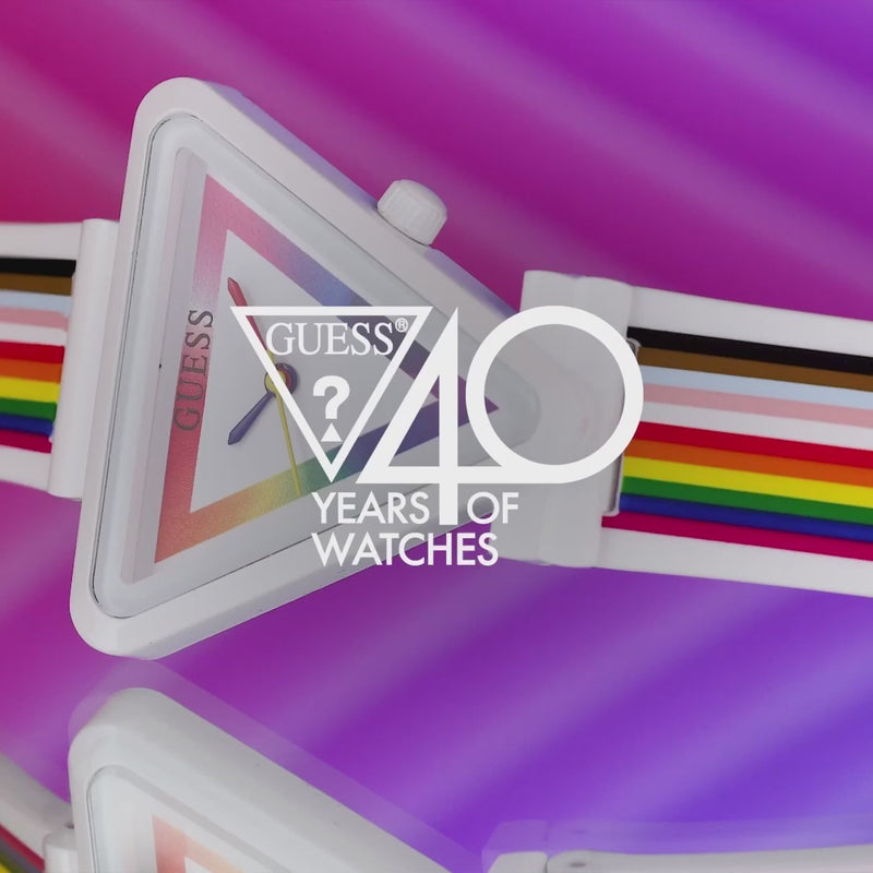 Guess Fame Multicolor Triangle Dial Quartz Analog Women Watch Watch Guess