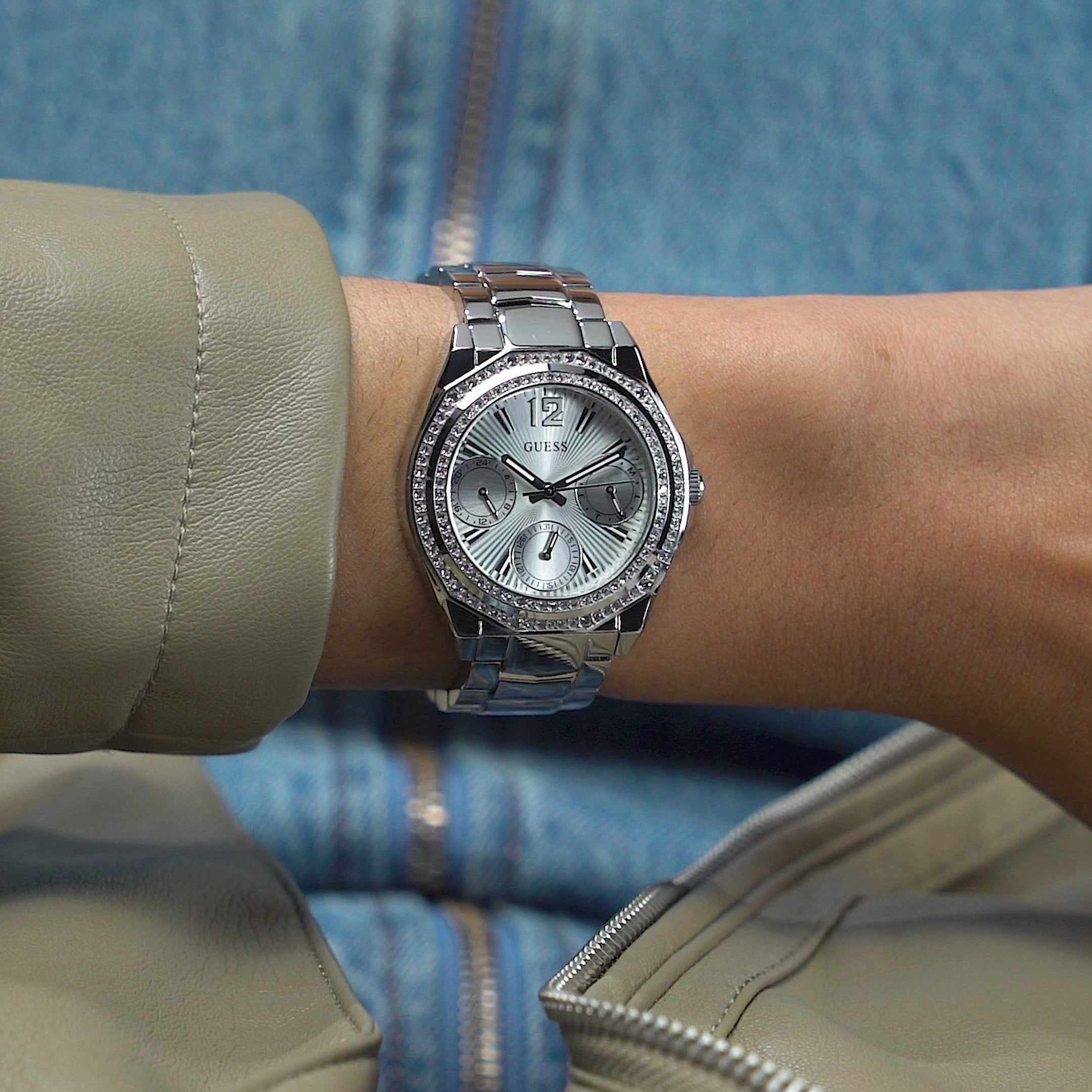 Silver Guess Watches Price Check Guess Classic Silver Stainless