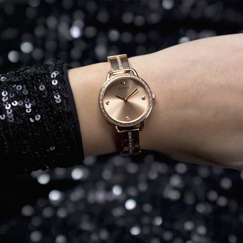 Guess Bellini Rose gold Round Dial Analog Women Watch Watch Guess