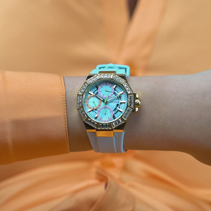 Guess Selene Blue Round Dial Quartz Analog Women Watch Watch Guess