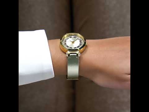 Guess Dress Champagne Round Dial Analog Women Watch Watch Guess