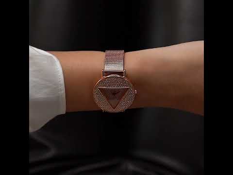 Guess Iconic Rose gold Round Dial Analog Women Watch Watch Guess