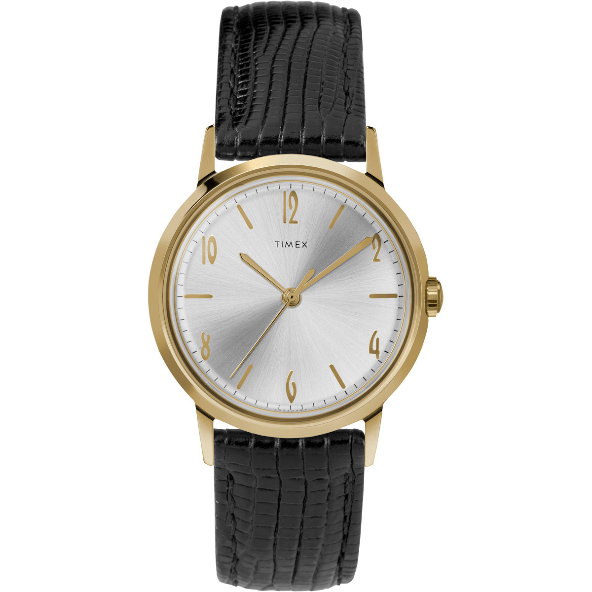 Timex Marlin Round 21mm Silver Dial Mechanical Men Watch - TW2T18400U9 Watch Timex