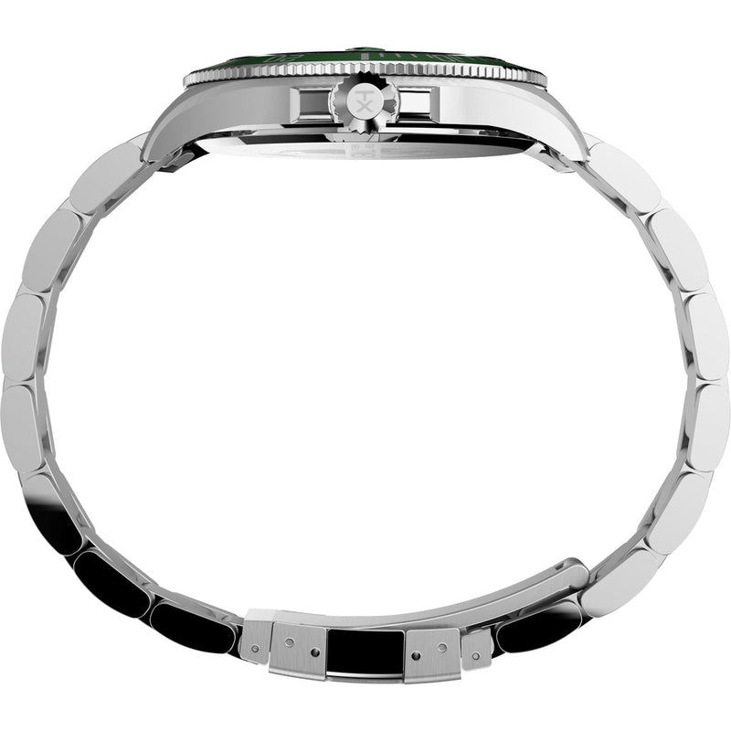 Timex Trend Round 21mm Green Dial Analog Men Watch - TW2U72000UJ Watch Timex