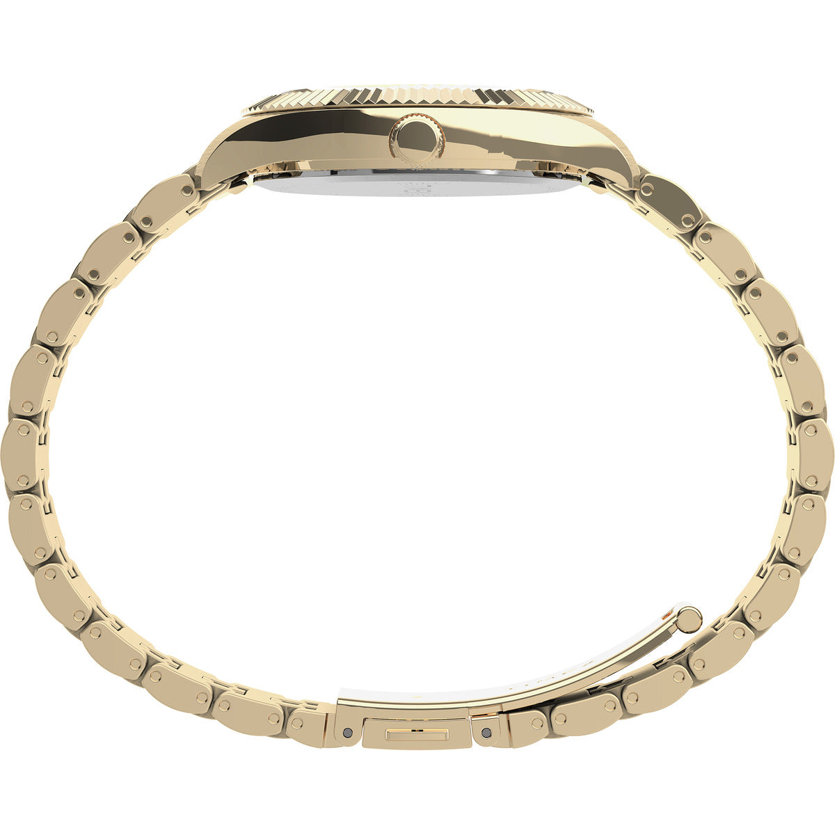 Timex Trend Round 21mm Gold Dial Analog Women Watch - TW2U78500UJ
