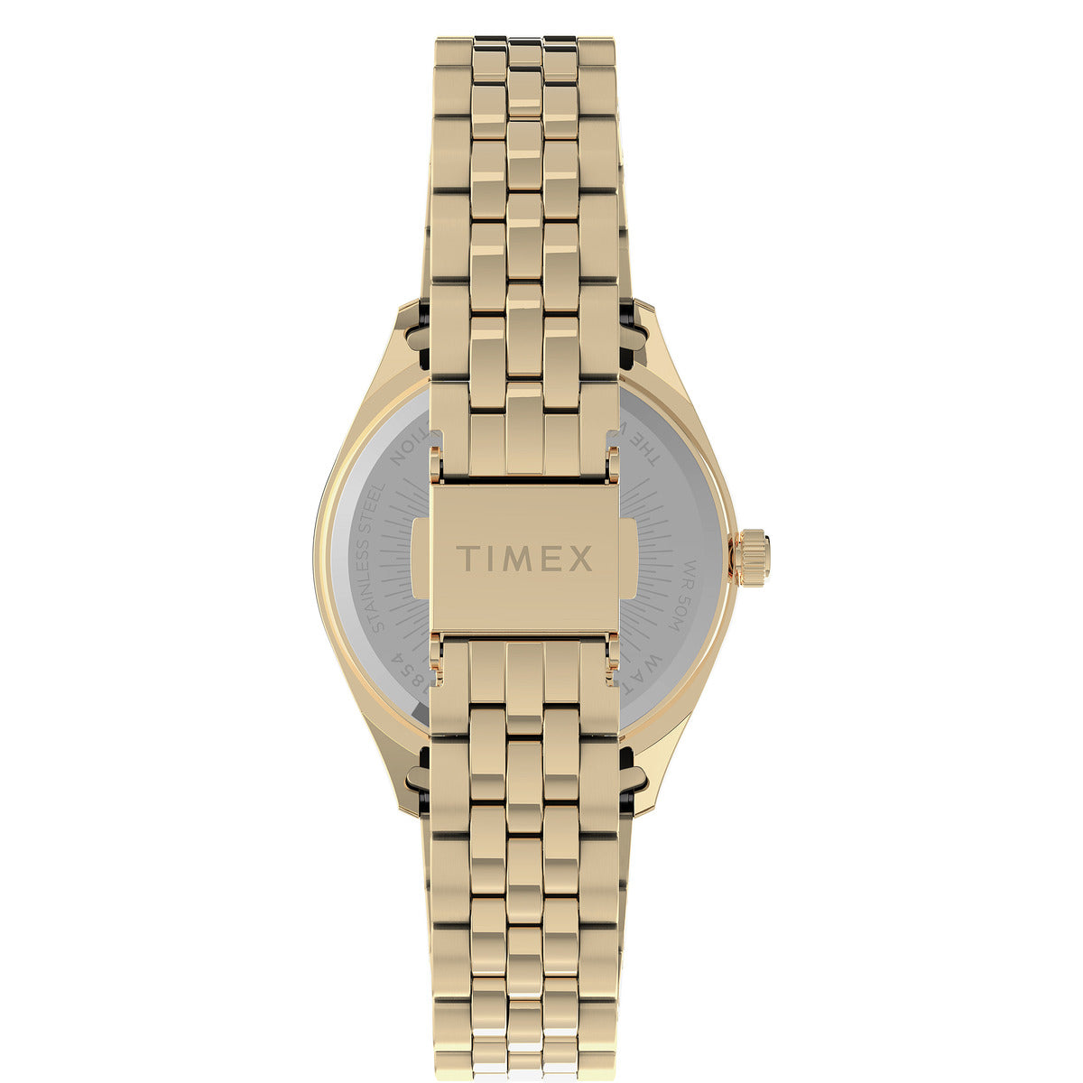 Timex Trend Round 21mm Gold Dial Analog Women Watch - TW2U78500UJ