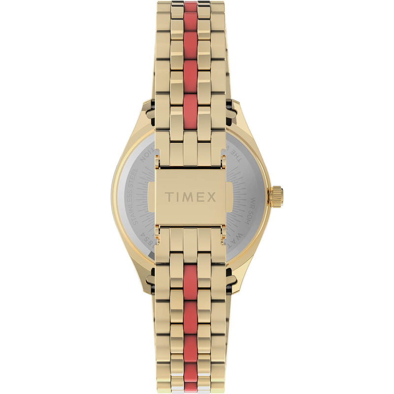 Timex Trend Round 21mm Orange Dial Analog Women Watch - TW2U82700UJ Watch Timex