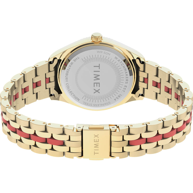 Timex Trend Round 21mm Orange Dial Analog Women Watch - TW2U82700UJ Watch Timex