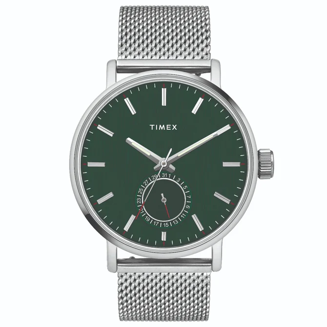 Timex Fashion Green Round Dial Quartz Analog Men Watch TWEG20001 At  JUST WATCHES - Main Image