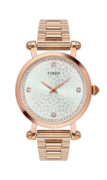 Timex Fria Round 21mm Silver Dial Analog Women Watch - TWEL14301 Watch Timex