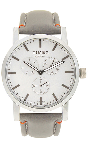 Timex Fashion Grey Round Dial Quartz Analog Men Watch