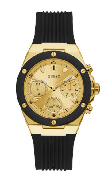 Guess Athena Champagne Round Dial Multi-function Women Watch Watch Guess