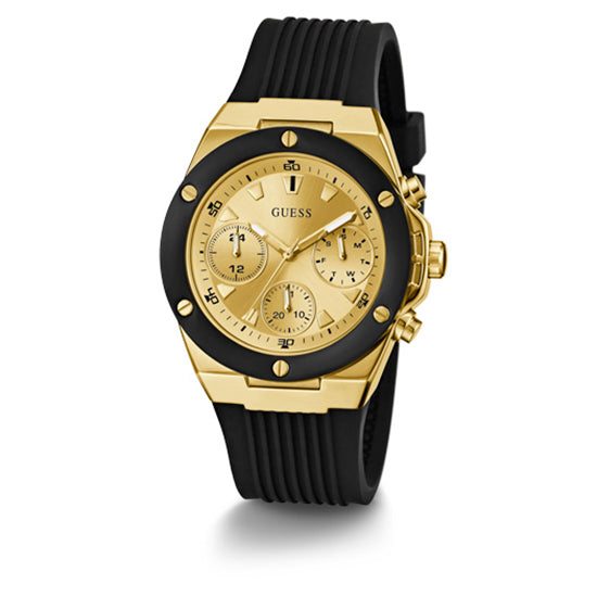 Guess Athena Champagne Round Dial Multi-function Women Watch Watch Guess