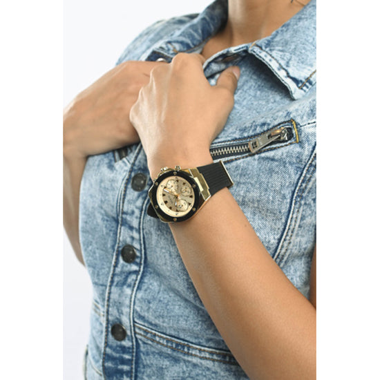 Guess Athena Champagne Round Dial Multi-function Women Watch Watch Guess