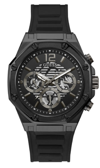 Guess Momentum Black Round Dial Multi-function Men Watch Watch Guess
