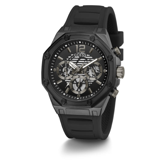 Guess Momentum Black Round Dial Multi-function Men Watch Watch Guess