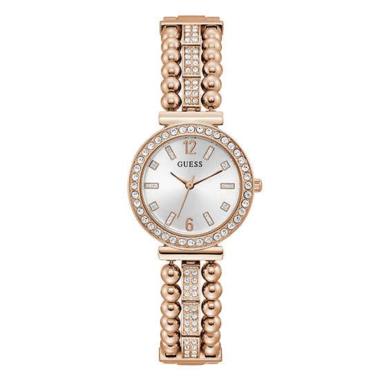 Guess Gala White Dial Round Case Analog Women Watch At JUST WATCHES