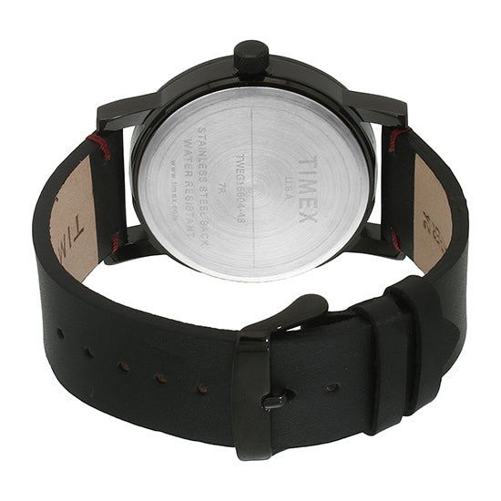 Timex Fashion Red Round Dial Quartz Analog Men Watch Watch Timex