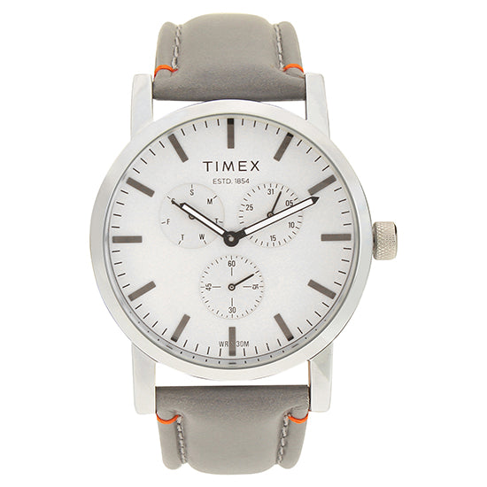 Timex Fashion Grey Round Dial Quartz Analog Men Watch