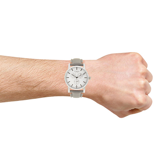 Timex Fashion Grey Round Dial Quartz Analog Men Watch