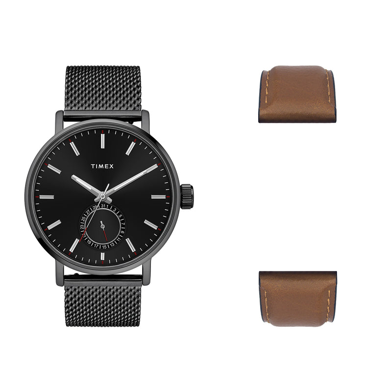 Timex Round 21mm Black Dial Analog Men Watch - TWEG20004 Watch Timex
