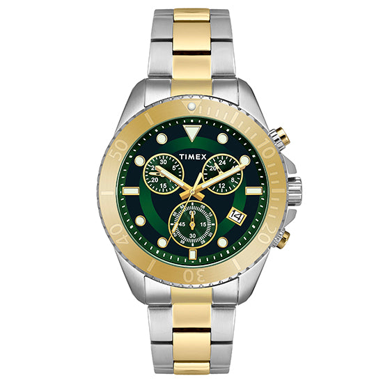 Timex Chrono E Green Dial Men Watch TWEG20104 At JUST WATCHES