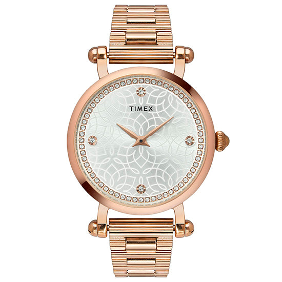 Timex Fria Round 21mm Silver Dial Analog Women Watch - TWEL14301 Watch Timex