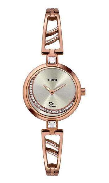 Timex Fria Round 28mm Silver Dial Analog Women Watch - TWEL15201 Watch Timex