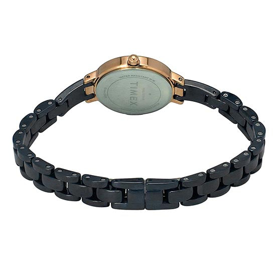 Timex Ceramic Mother of Pearl Round Dial Quartz Analog Women Watch