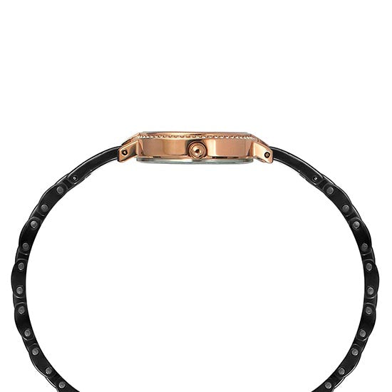 Timex Ceramic Mother of Pearl Round Dial Quartz Analog Women Watch