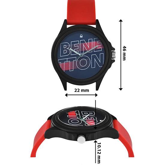 United Colors Of Benetton Blue Round Dial Quartz Analog Men Watch Watch United Colors Of Benetton
