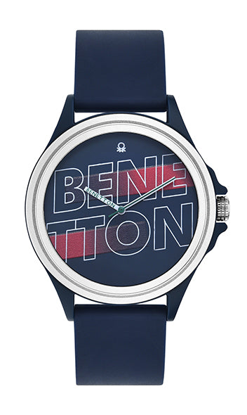 United Colors Of Benetton Blue Round Dial Quartz Analog Men Watch Watch United Colors Of Benetton
