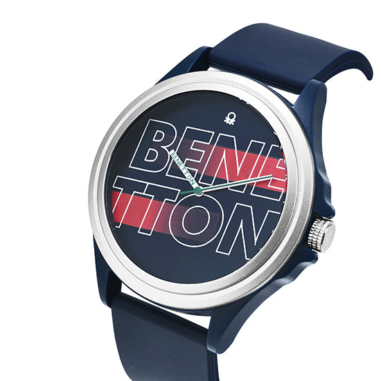 United Colors Of Benetton Blue Round Dial Quartz Analog Men Watch Watch United Colors Of Benetton