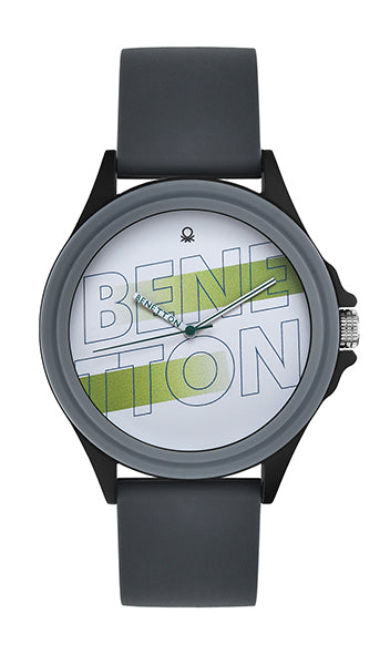 United Colors Of Benetton Light Grey Round Dial Quartz Analog Men Watch Watch United Colors Of Benetton
