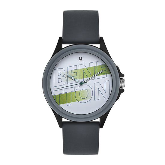 United Colors Of Benetton Light Grey Round Dial Quartz Analog Men Watch Watch United Colors Of Benetton