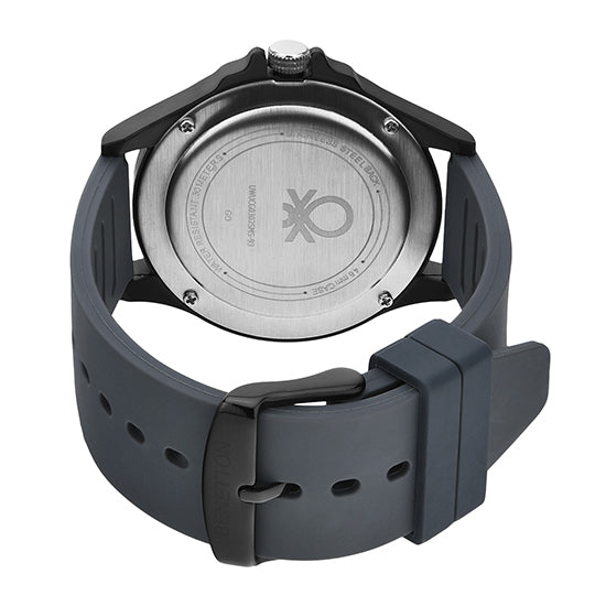 United Colors Of Benetton Light Grey Round Dial Quartz Analog Men Watch Watch United Colors Of Benetton