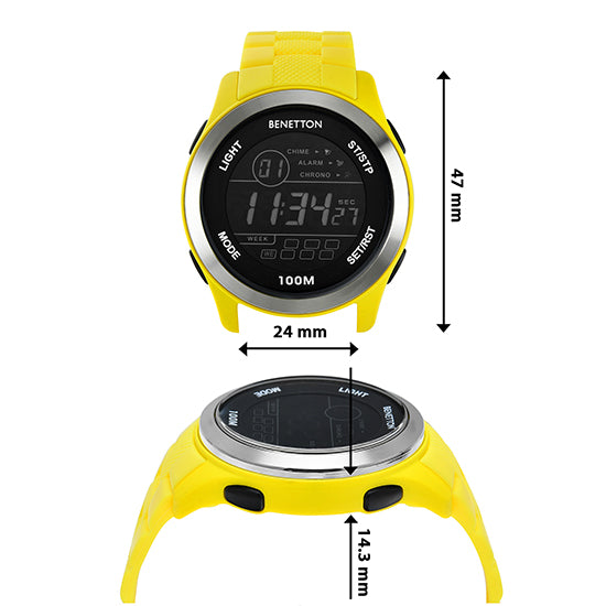 United Colors Of Benetton Digital Round Dial Digital Quartz Analog Unisex Watch Watch United Colors Of Benetton