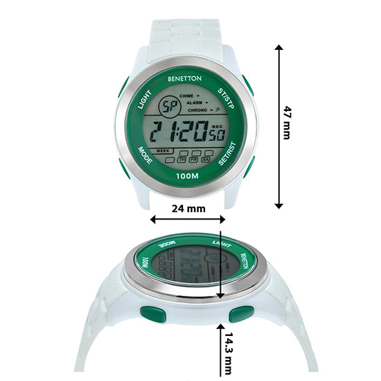 United Colors Of Benetton Digital Round Dial Digital Quartz Analog Unisex Watch Watch United Colors Of Benetton