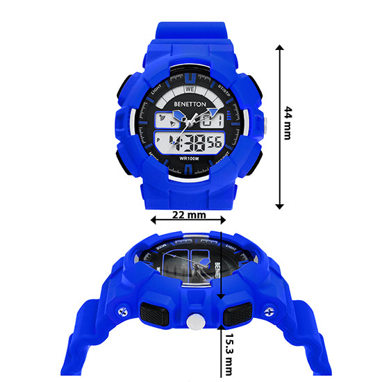 United Colors Of Benetton Ana-Digi Round Dial Digital Quartz Analog Unisex Watch Watch United Colors Of Benetton