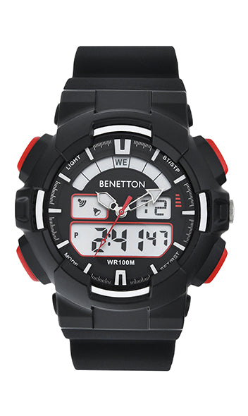 United Colors Of Benetton Ana-Digi Round Dial Digital Quartz Analog Unisex Watch Watch United Colors Of Benetton