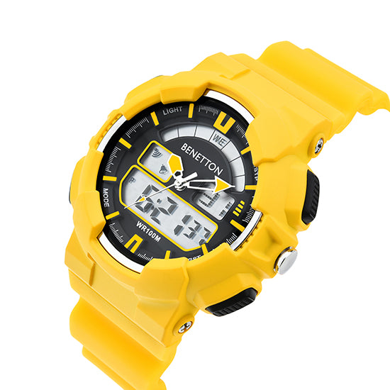 United Colors Of Benetton Ana-Digi Round Dial Digital Quartz Analog Unisex Watch Watch United Colors Of Benetton