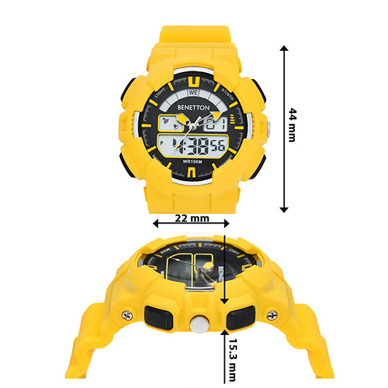 United Colors Of Benetton Ana-Digi Round Dial Digital Quartz Analog Unisex Watch Watch United Colors Of Benetton