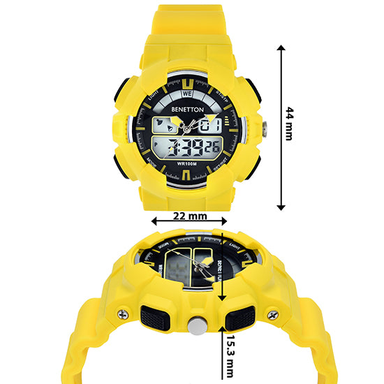 United Colors Of Benetton Ana-Digi Round Dial Digital Quartz Analog Unisex Watch Watch United Colors Of Benetton
