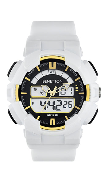 United Colors Of Benetton Ana-Digi Round Dial Digital Quartz Analog Unisex Watch Watch United Colors Of Benetton