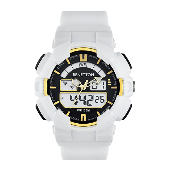 United Colors Of Benetton Ana-Digi Round Dial Digital Quartz Analog Unisex Watch Watch United Colors Of Benetton