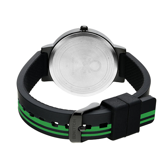 United Colors Of Benetton Black Round Dial Quartz Analog Women Watch Watch United Colors Of Benetton