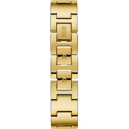 Guess Tri Glitz Gold Round Dial Analog Women Watch Watch Guess