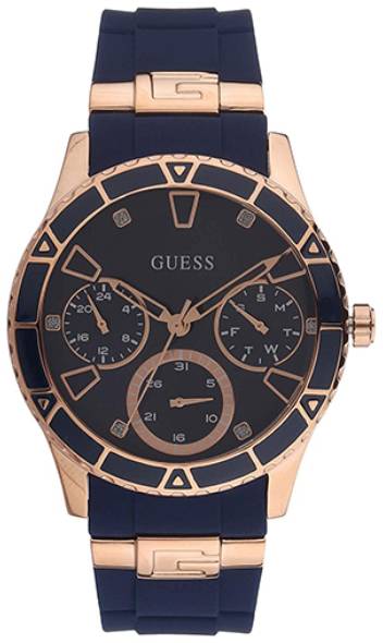 Guess Valencia Rose gold Round Dial Multi-function Women Watch